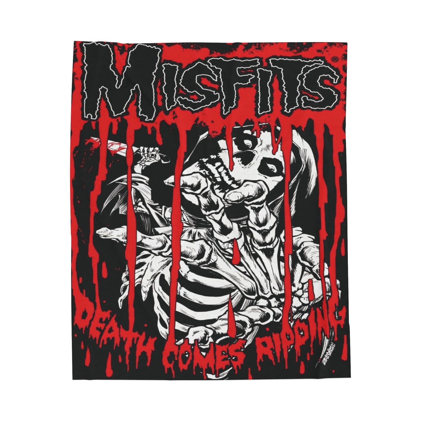 Misfits Band Art Punk Rock Plush Blanket